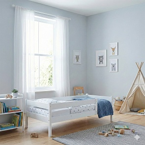 Дитяче ліжко з натурального дерева ЛіжкоТиша 90х170 Біла