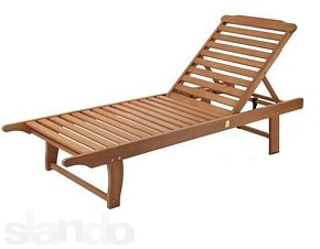 Шезлонг пляжный деревянный