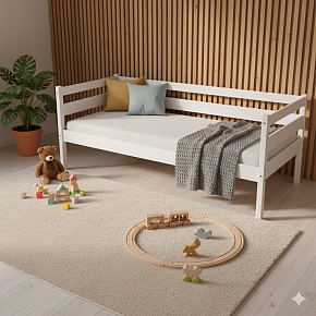 Подростковая кровать babyson 2 White  80x190см